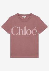 Chloé Logo Print T-shirt Pink CH24WJH03184/P_CHLOE-6S1