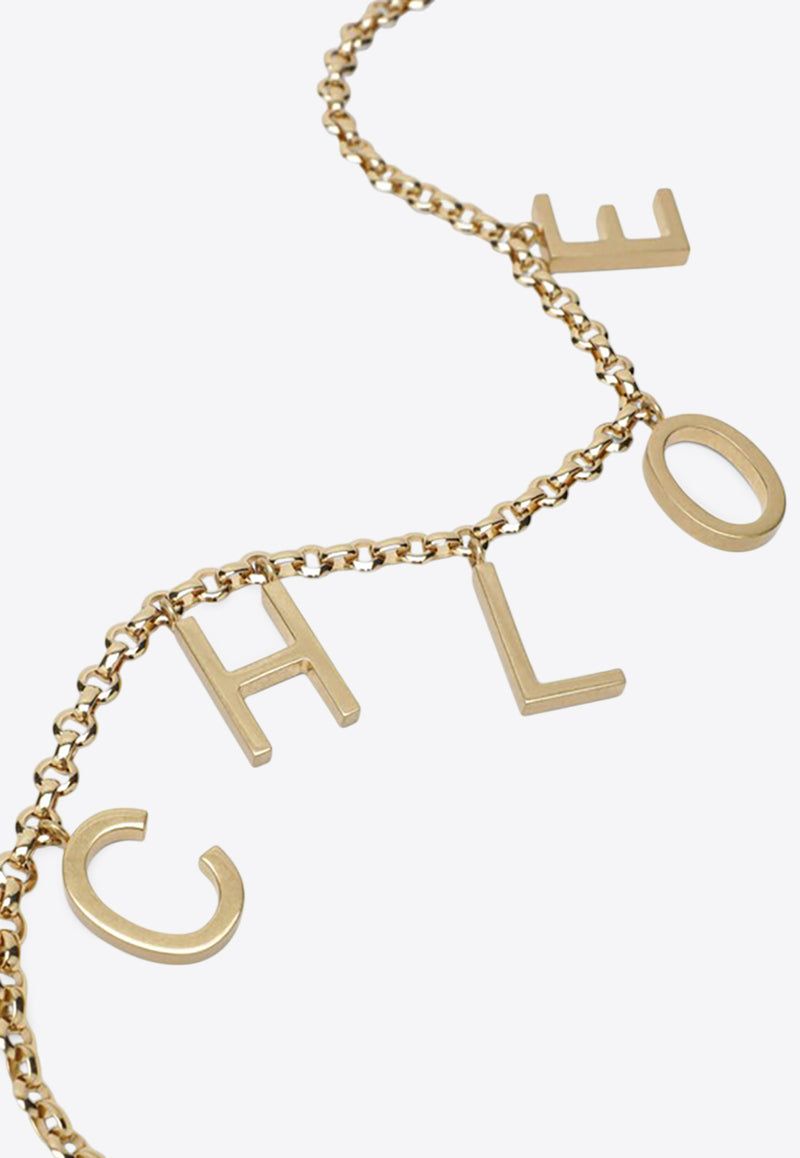 Chloé Logo Letters Jewelry Belt Gold CH25ABJ41CB7/R_CHLOE-9DC