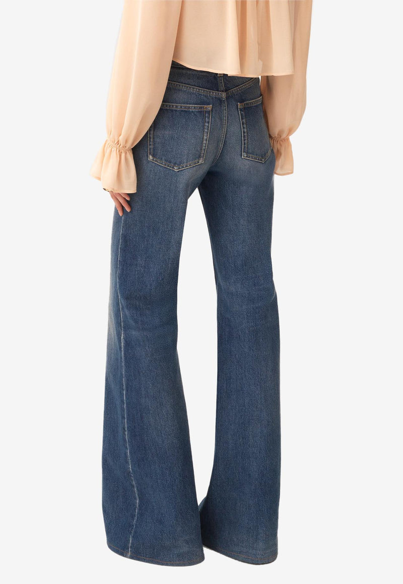 Chloé High-Rise Flared Jeans Blue CH25ADP42251427
