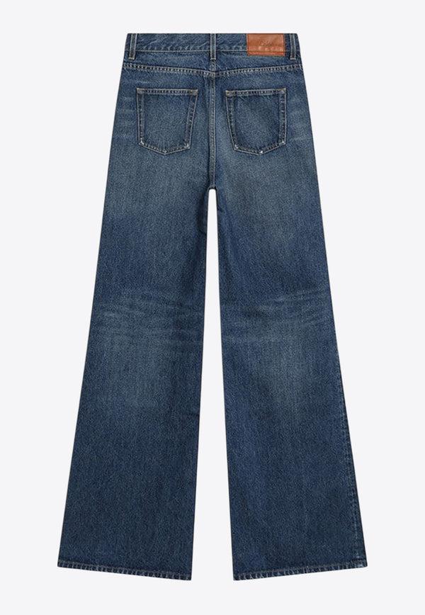 Chloé Faded Flared Jeans Blue CH25ADP42251/R_CHLOE-427