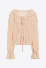 Chloé Tied Silk Blouse Pink CH25AHT87117/R_CHLOE-6I0