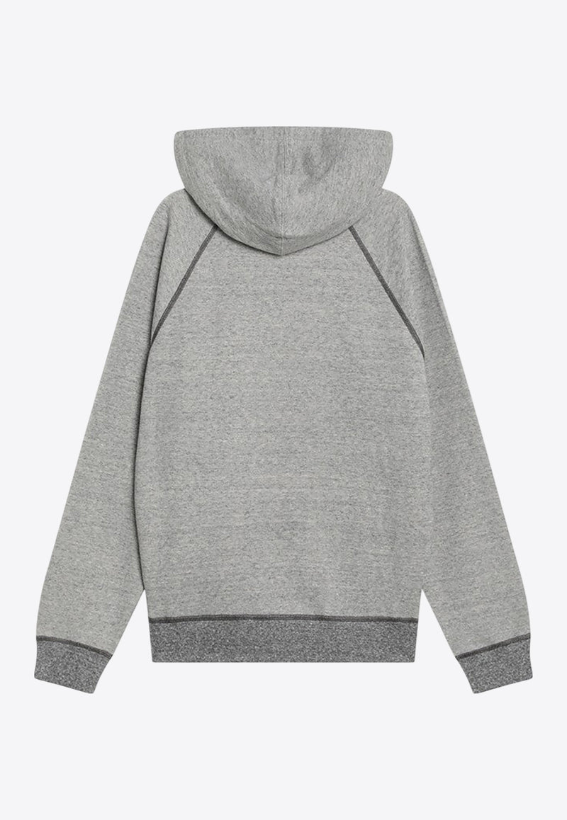 Chloé Logo Print Hooded Sweatshirt Gray CH25AJH10179/R_CHLOE-060