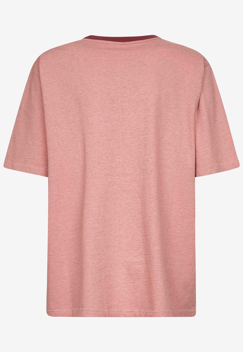 Chloé Maxi Logo T-shirt Pink CH25AJH201736B1