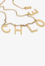 Chloé Iconic Logo Vintage Necklace Gold CH25AJN08CB7/R_CHLOE-9DC