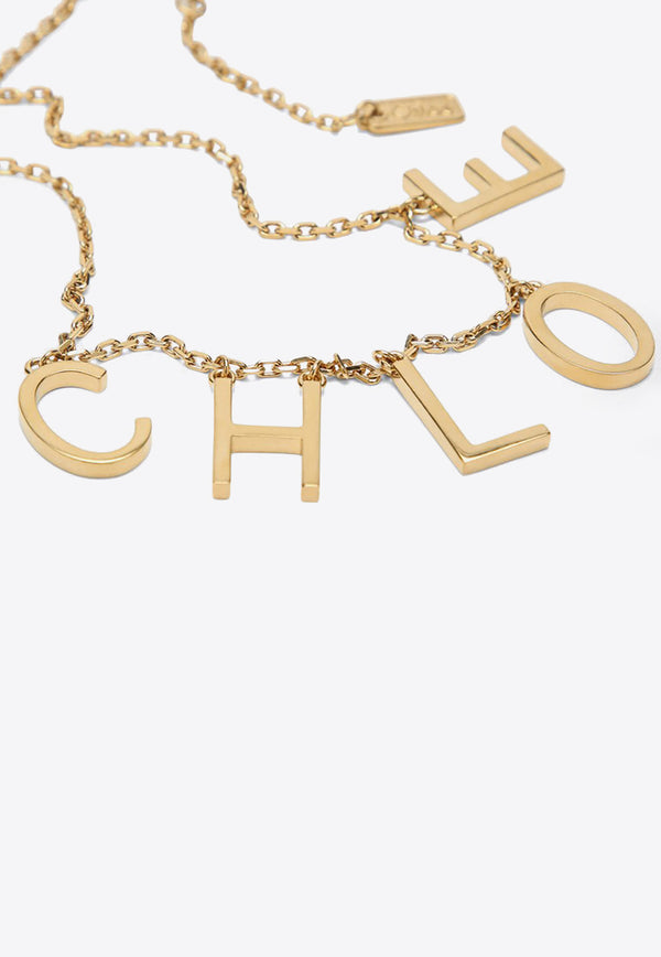 Chloé Iconic Logo Vintage Necklace Gold CH25AJN08CB7/R_CHLOE-9DC