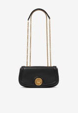 Chloé Horse Medal Grained Leather Crossbody Bag Black CH25AP990O37001