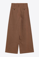 Chloé Palazzo Wide-Leg Pants  Brown CH25APA11365/R_CHLOE-208