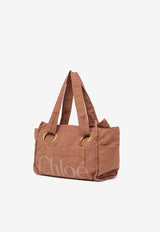 Chloé Plage Maxi Logo Tote Bag Blush CH25AS546P106L7