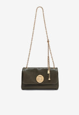 Chloé Heritage Grained Leather Shoulder Bag Olive CH25AS584P753E5