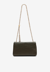 Chloé Heritage Grained Leather Shoulder Bag Olive CH25AS584P753E5