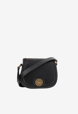 Chloé Horse Medal Leather Saddle Bag Black CH25AS791O37001