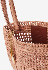 Chloé Small Summer Banana Tote Bag in Raffia CH25AS903P0824M