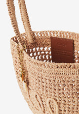Chloé Small Summer Banana Tote Bag in Raffia CH25AS903P0824P