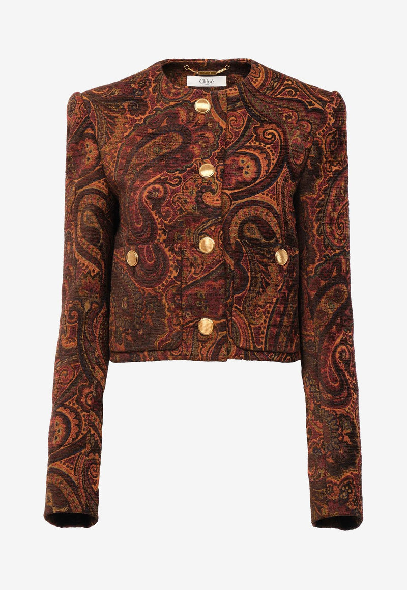 Chloé Tapestry Jacquard Tailored Jacket CH25AVE2028269A