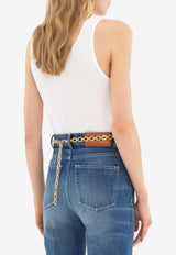 Chloé Embroidered Logo Tank Top White CH25SJH12180 101