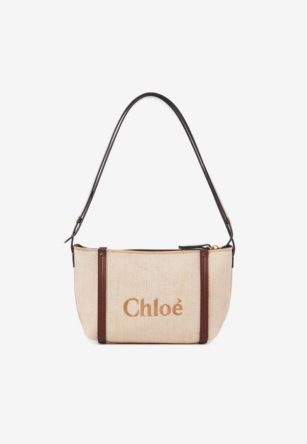 Chloé Carry Shoulder Bag in Raffia CH25UP566P3824P