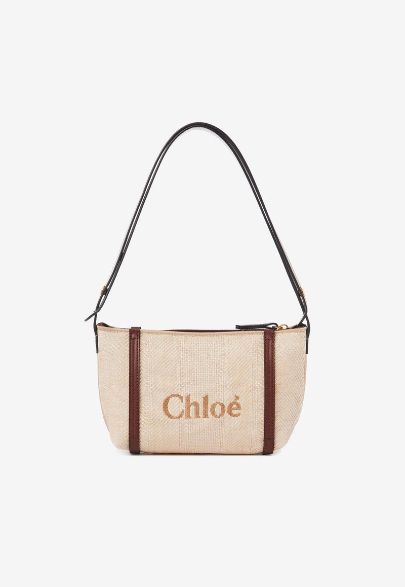Chloé Carry Shoulder Bag in Raffia CH25UP566P3824P
