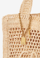 Chloé Summer Banana Tote Bag in Raffia CH25US901P0824P
