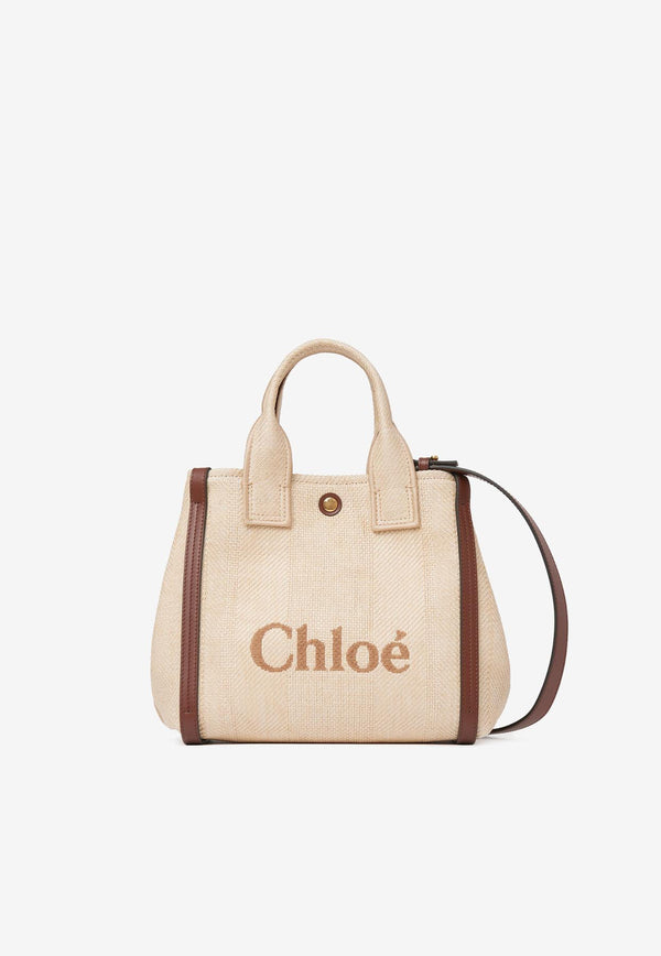 Chloé Carry Tote Bag in Raffia-Effect Fibers CH25US911P1924P