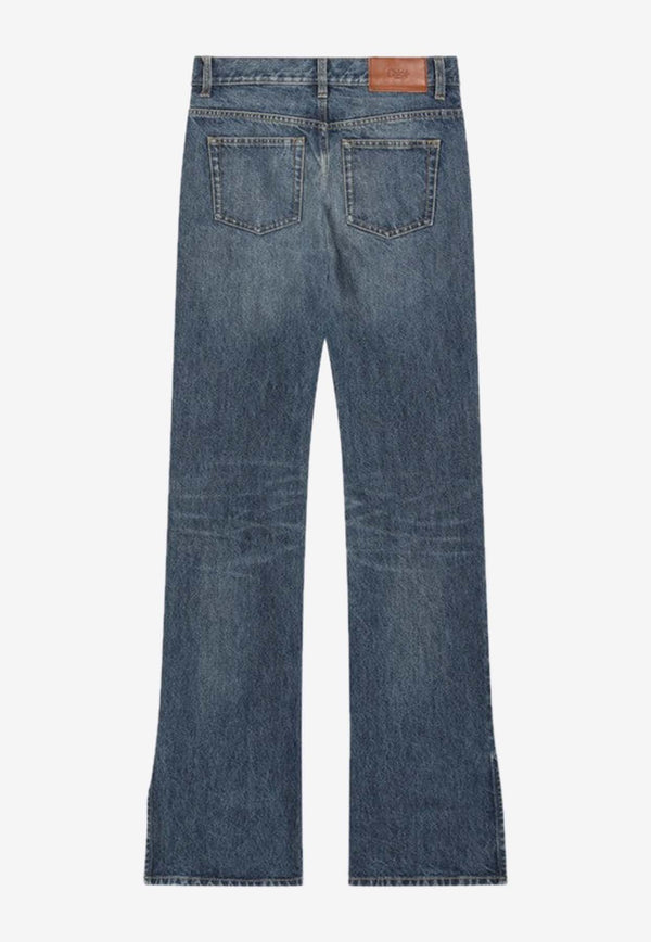 Chloé Logo Patch Washed Jeans Blue CH25WDP76153/R_CHLOE-4A1