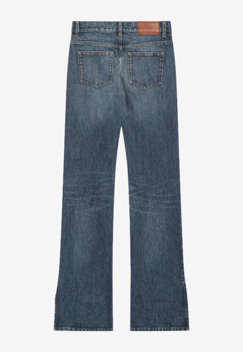 Chloé Logo Patch Washed Jeans Blue CH25WDP76153/R_CHLOE-4A1