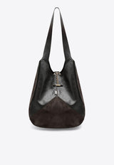 Chloé Balloon Leather Shoulder Bag Brown CH25WS642Q51/R_CHLOE-24X