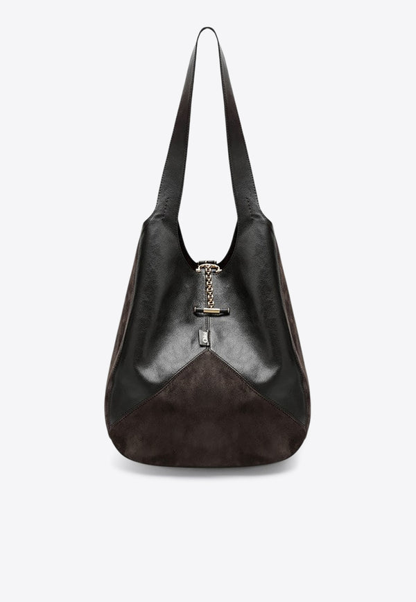 Chloé Balloon Leather Shoulder Bag Brown CH25WS642Q51/R_CHLOE-24X