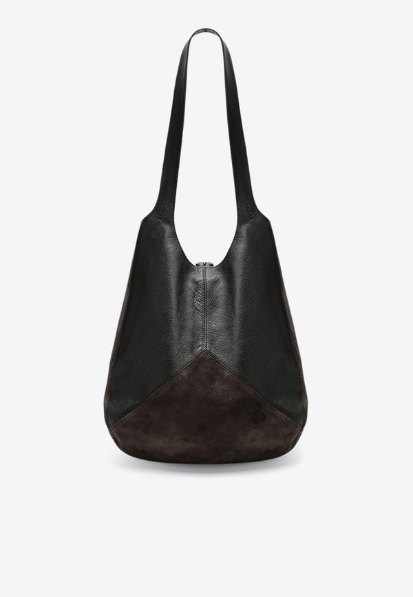 Chloé Balloon Leather Shoulder Bag Brown CH25WS642Q51/R_CHLOE-24X