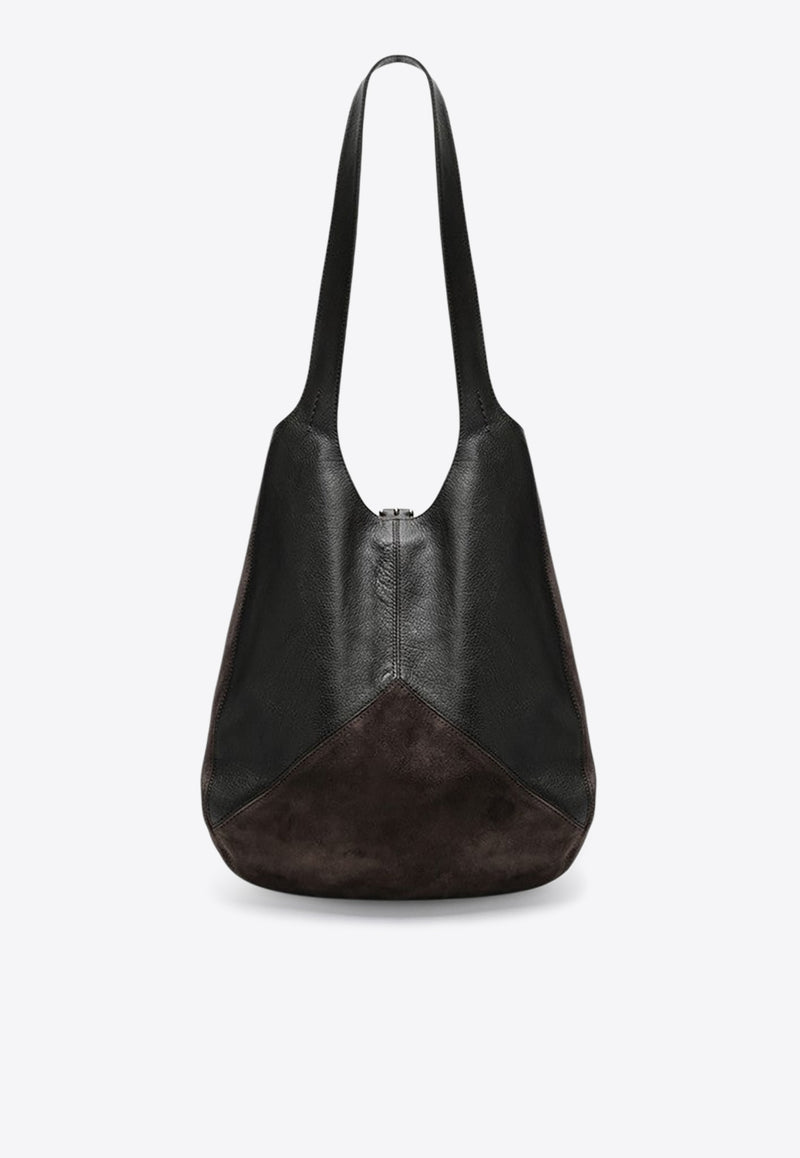 Chloé Balloon Leather Shoulder Bag Brown CH25WS642Q51/R_CHLOE-24X