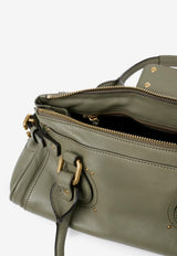 Chloé Paddington Grained Leather Top Handle Bag Green CH25WS802P75 3D6