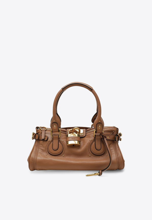 Chloé Paddington Leather Shoulder Bag  Brown CH25WS802P75/R_CHLOE-209