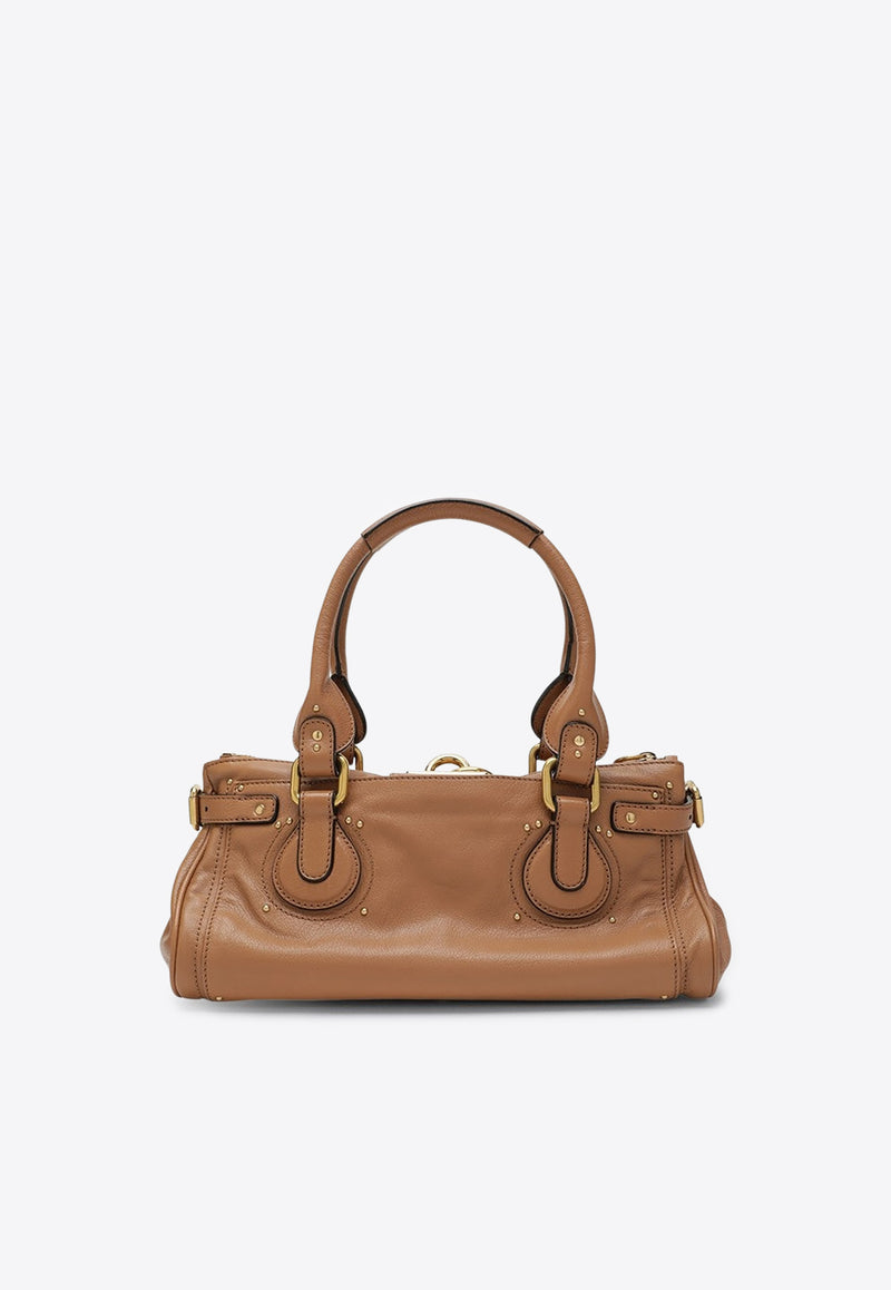 Chloé Paddington Leather Shoulder Bag  Brown CH25WS802P75/R_CHLOE-209