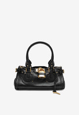 Chloé Paddington Grained Leather Top Handle Bag Black CH25WS802P75/S_CHLOE-001