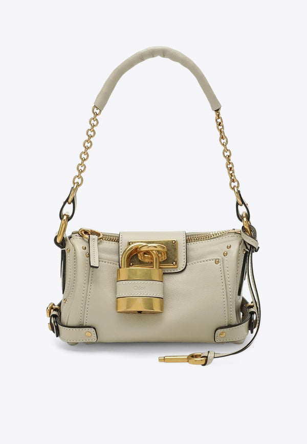 Chloé Small Paddington Leather Shoulder Bag Cream CH25WS803P75/R_CHLOE-20S