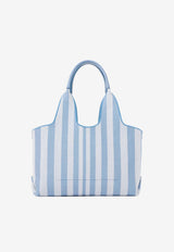 Chloé Stripy East-West Tote Bag Light Blue CH26AS767R65 440