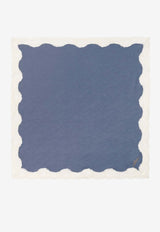 Chloé Poetic Square Scarf in Silk & Lace Gray CH26ATC04SLA 073
