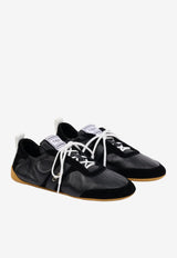 Chloé Kick Nylon and Suede Sneakers Black CH26S15RVQ 001