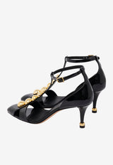 Chloé Cleia 70 Studded Leather Pumps Black CH26S16QWC 001