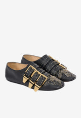 Chloé Susanna Studded Leather Ballet Flats Black CH26S16YUR 001