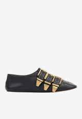 Chloé Susanna Studded Leather Ballet Flats Black CH26S16YUR 001