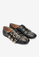 Chloé Susanna Studded Leather Loafers Black CH26S16YUR/S_CHLOE-001