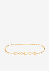 Chloé Logo Script Jewelry Belt Gold CH26SBJ01CB7 9DC