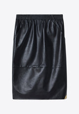 Chloé Leather Midi Skirt Black CH26SCJ26203/S_CHLOE-001