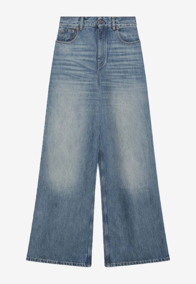 Chloé Wide-Leg Faded Jeans Blue CH26SDP02252/S_CHLOE-40R