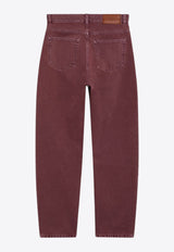 Chloé Logo Patch Denim Pants Pink CH26SDP30152/S_CHLOE-6L5