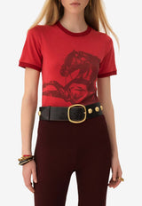 Chloé Baby-Fit Logo Print T-shirt Red CH26SJH03199 678