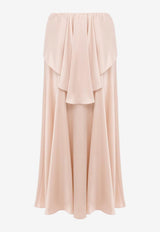 Chloé Fluid Layered Midi Skirt Pink CH26SJU02008 6K7