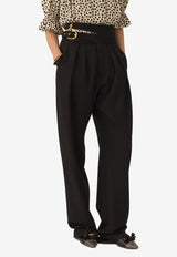 Chloé Wool High-Rise Tailored Pants Black CH26SPA08067 001