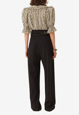 Chloé Wool High-Rise Tailored Pants Black CH26SPA08067 001