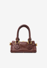 Chloé Small Paddington Bag in Grained Leather Brown CH26SS805P75 27M